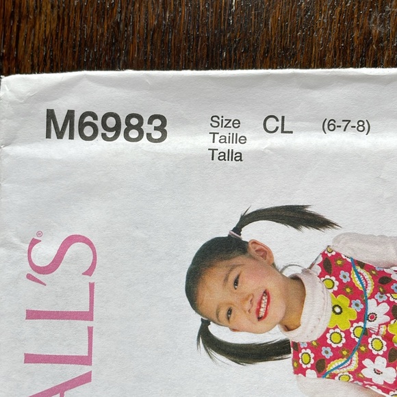 McCall's M6983 (sizes 6-7-8) pullover dresses - Picture 2 of 5